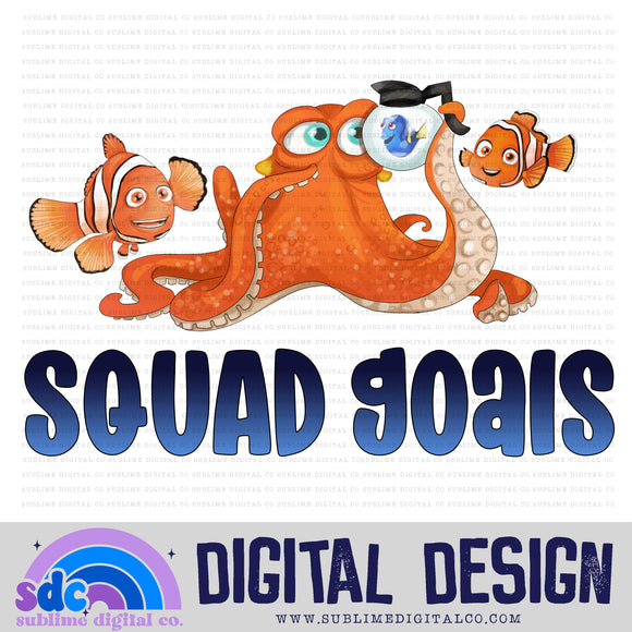 Squad Goals 2 • Sea Life • Instant Download • Sublimation Design