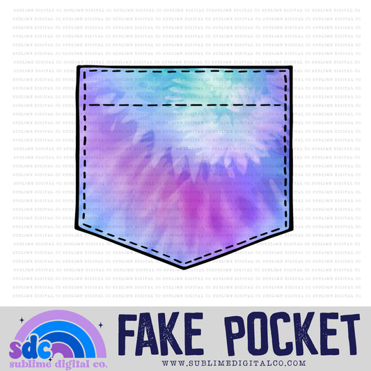 Purple Mint Tie Dye• Fake Pocket • Instant Download • Sublimation Design