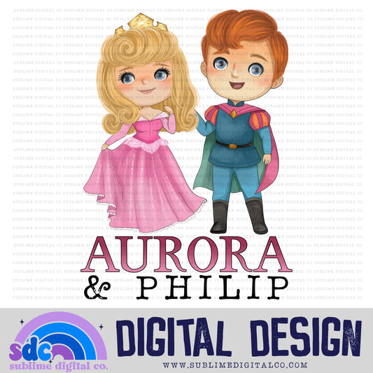 A & P • Sleeping Princess • Princesses • Instant Download • Sublimation Design