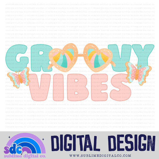 Groovy Vibes • Retro • Instant Download • Sublimation Design