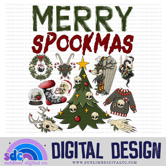 Merry Spookmas | Spooky Christmas | Sublimation Design | Instant Download | PNG File