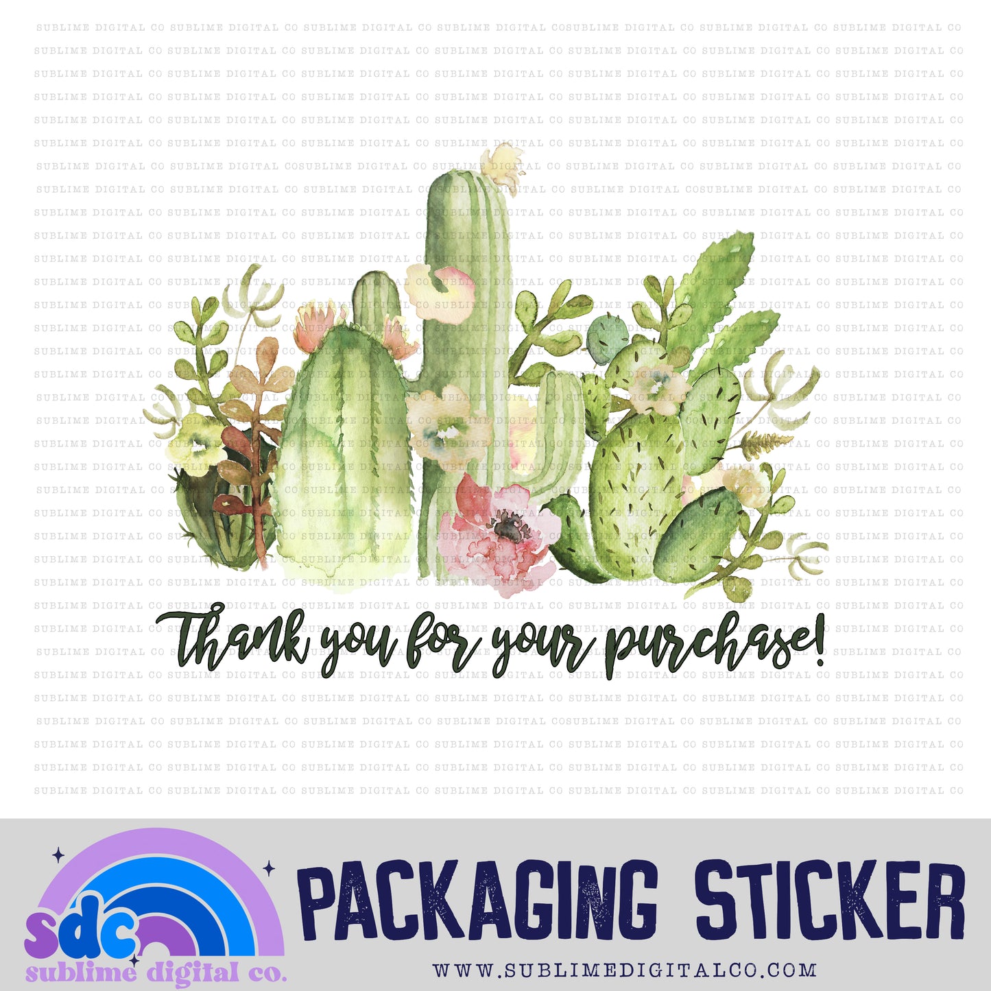 Thank You For Your Purchase! | Small Business Stickers | Digital Download | PNG File