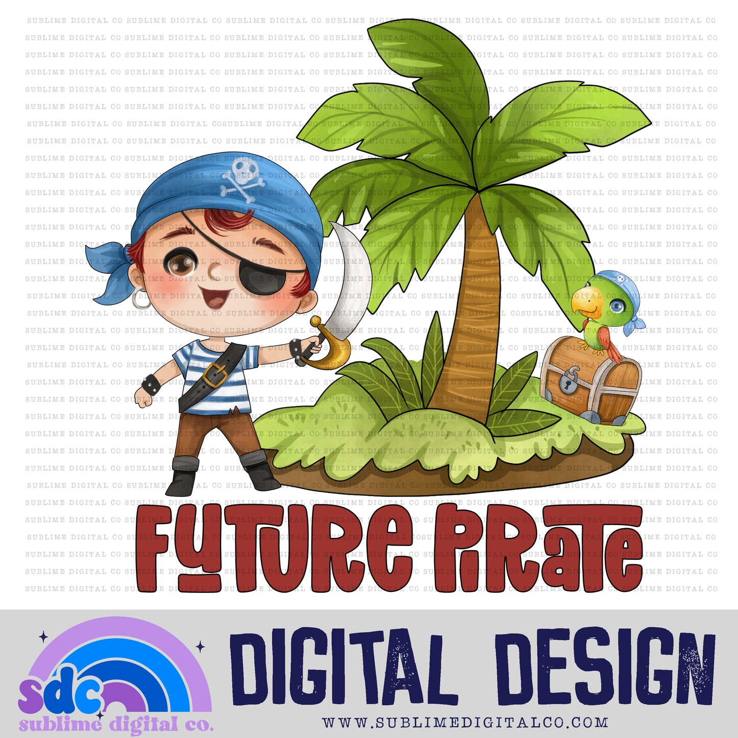 Future Pirate Boy 2 • Kids • Instant Download • Sublimation Design