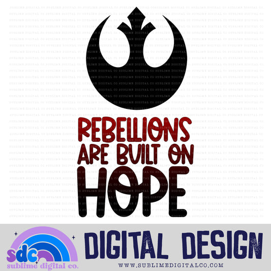 Built On Hope • Space Wars • Instant Download • Sublimation Design