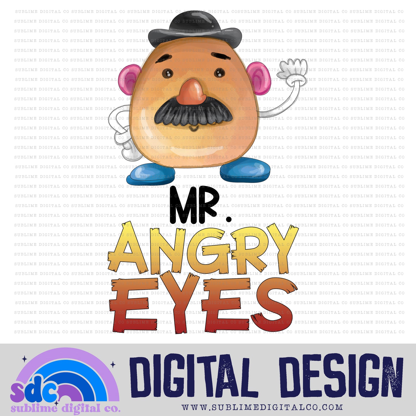 Angry Eyes • Toys • Instant Download • Sublimation Design