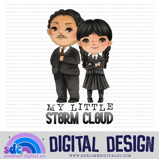 Storm Cloud • Creepy Family • Instant Download • Sublimation Design