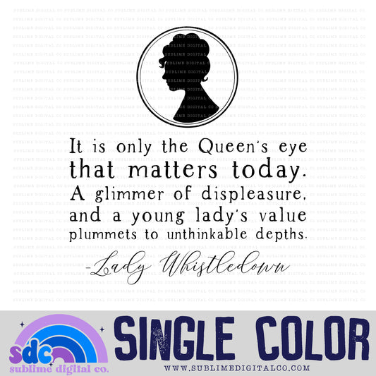 Queen's Eye  • Regency-Era • Instant Download • Sublimation Design