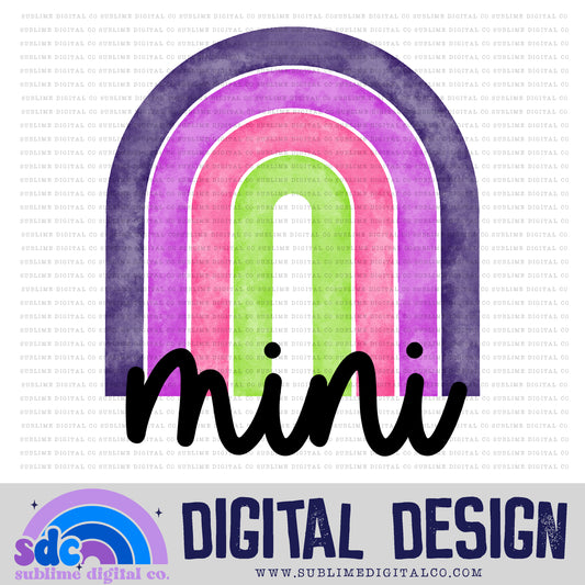 Mini - Neon Rainbow • Colorful Designs • Instant Download • Sublimation Design