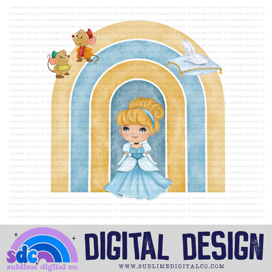 Slipper Princess • Rainbows • Instant Download • Sublimation Design