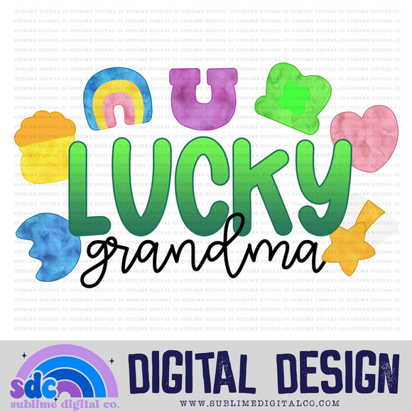 Lucky Grandma • St Patrick's Day• Instant Download • Sublimation Design