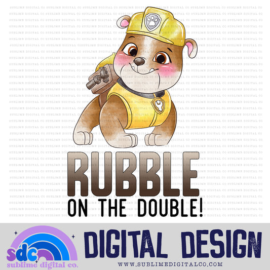 On the Double • Hero Dogs • Instant Download • Sublimation Design