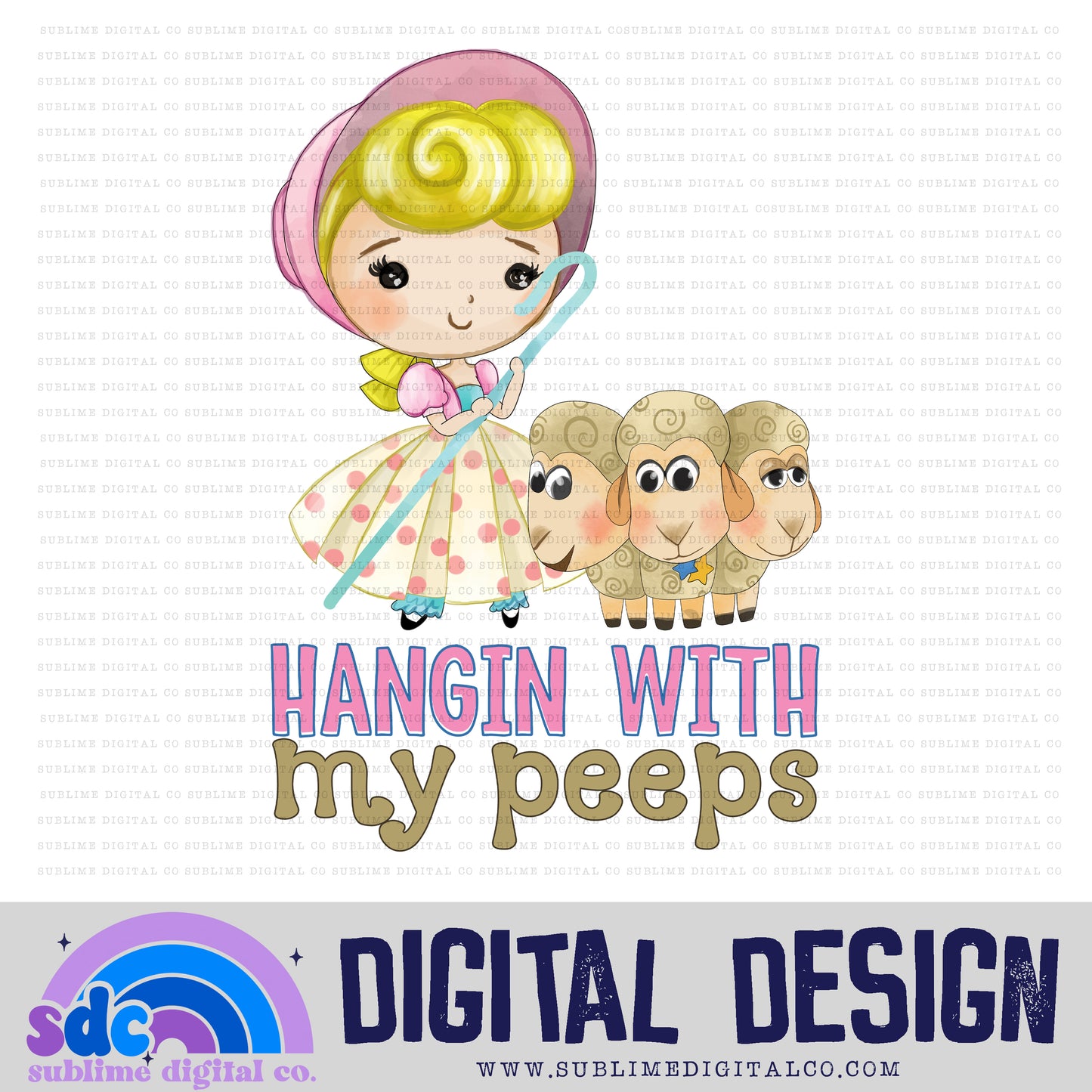 Hanging with My Peeps • Toys • Instant Download • Sublimation Design