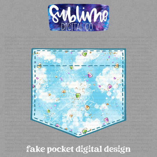 Candy Corn • Fake Pocket • Instant Download • Sublimation Design