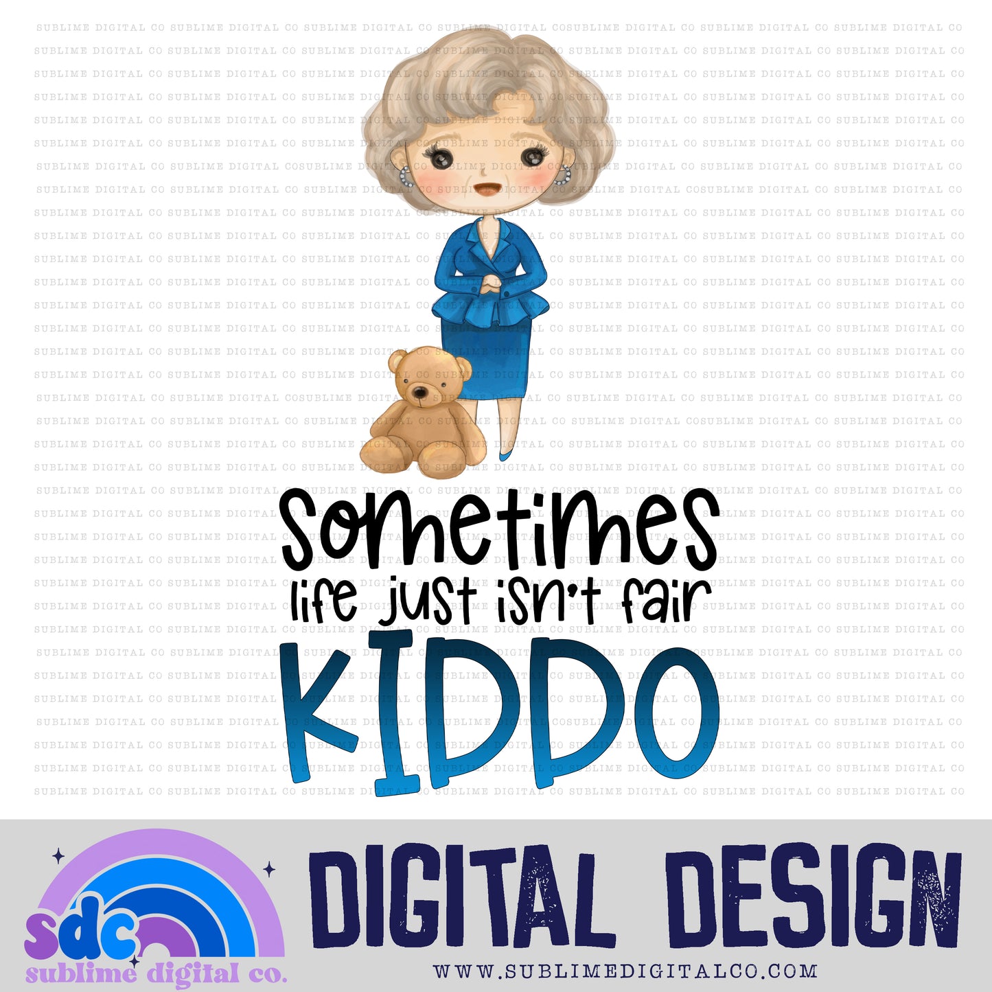 Kiddo • Old Friends • Instant Download • Sublimation Design