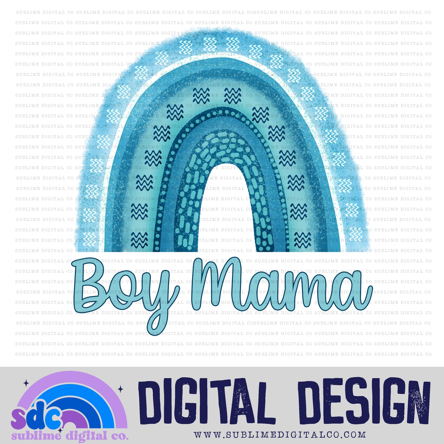Mama & Boy • Rainbows • Instant Download • Sublimation Design