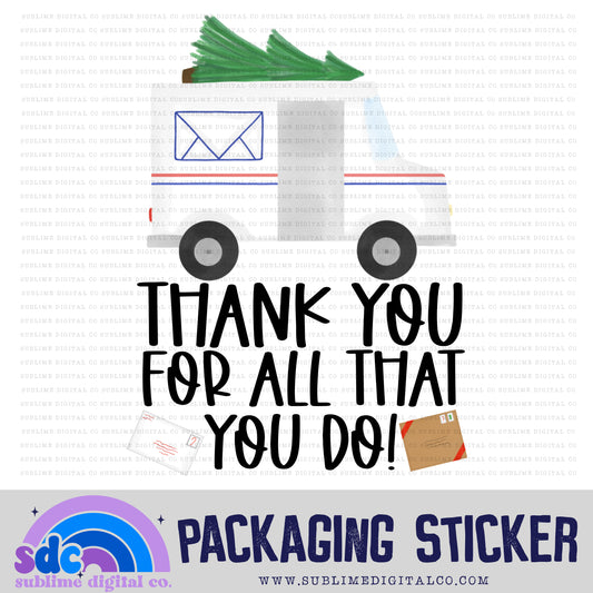 Thank You For All That You Do! | Small Business Stickers | Digital Download | PNG File