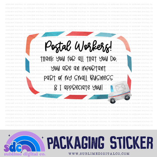 Postal Workers! | Small Business Stickers | Digital Download | PNG File