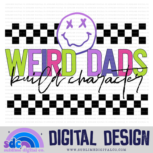 Weird Dads Build Character - Pink/Purple • Mama • Instant Download • Sublimation Design