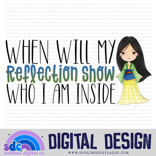 Reflection • Princess • Instant Download • Sublimation Design