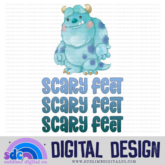 Scary Feet • Monsters • Instant Download • Sublimation Design