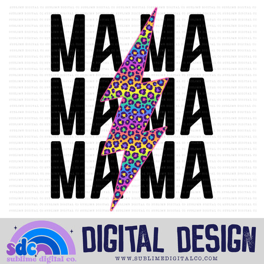 Mama Rainbow Leopard • Retro • Instant Download • Sublimation Design