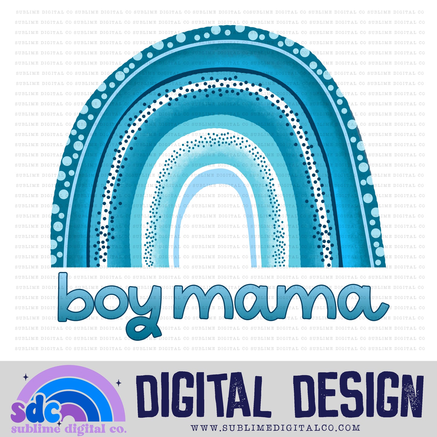 Mama & Boy 2 • Rainbows • Instant Download • Sublimation Design