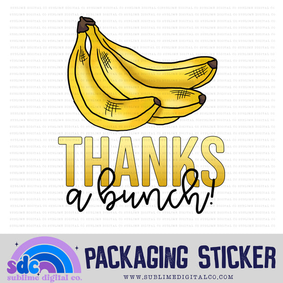 Thanks A Bunch | Small Business Stickers | Digital Download | PNG File