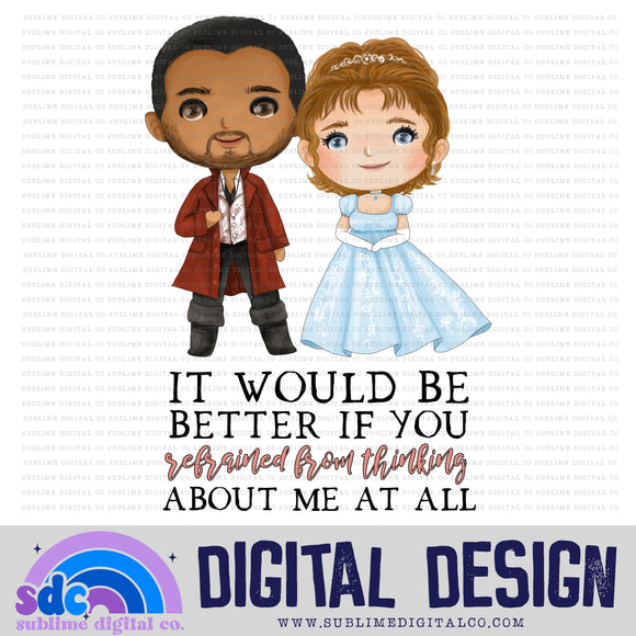 Thinking of Me at All • Regency-Era • Instant Download • Sublimation Design