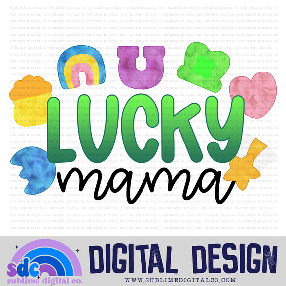 Lucky Mama • St Patrick's Day• Instant Download • Sublimation Design