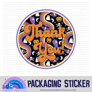 Thank You Circle - Halloween | Small Business Stickers | Digital Download | PNG File