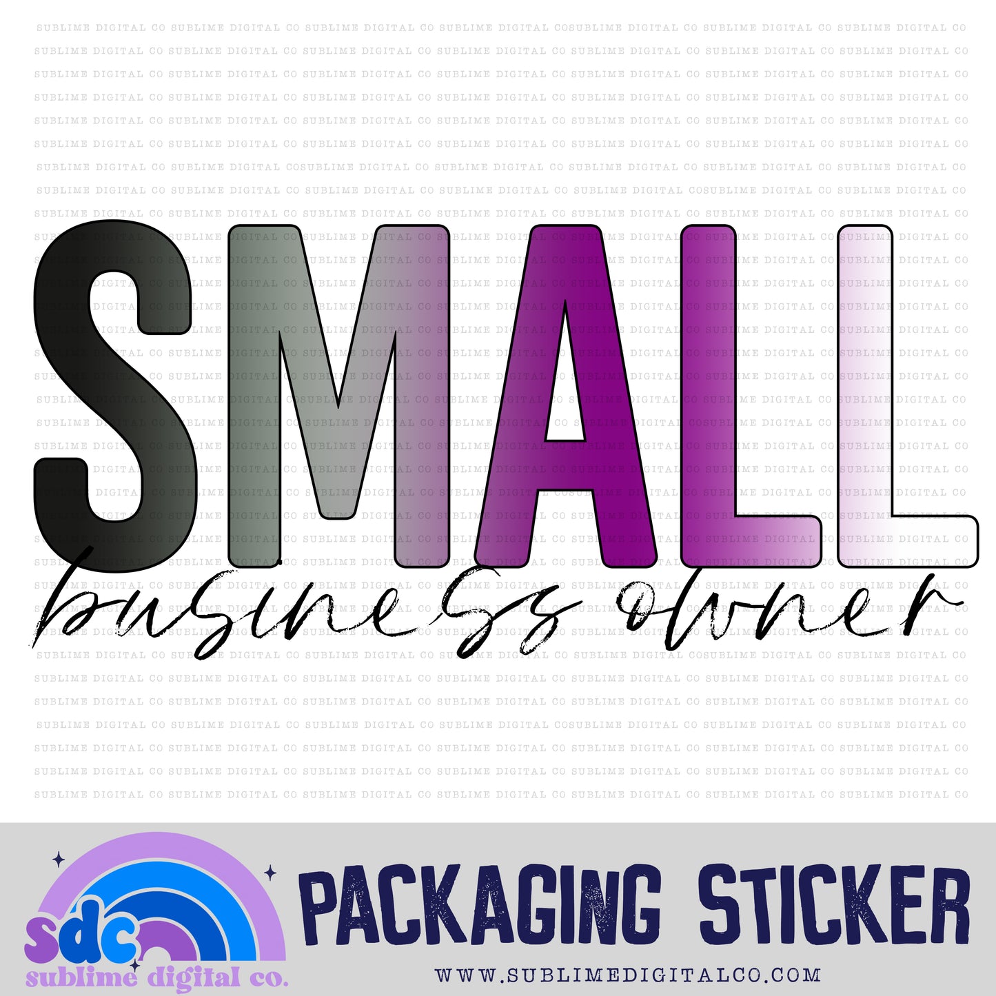 Small Business Owner - Demisexual | Small Business Stickers | Digital Download | PNG File