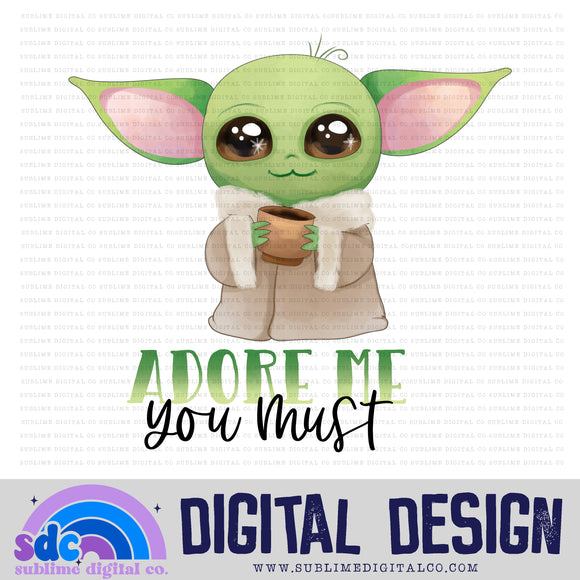 Adore Me • Green Baby • Space Wars • Instant Download • Sublimation Design