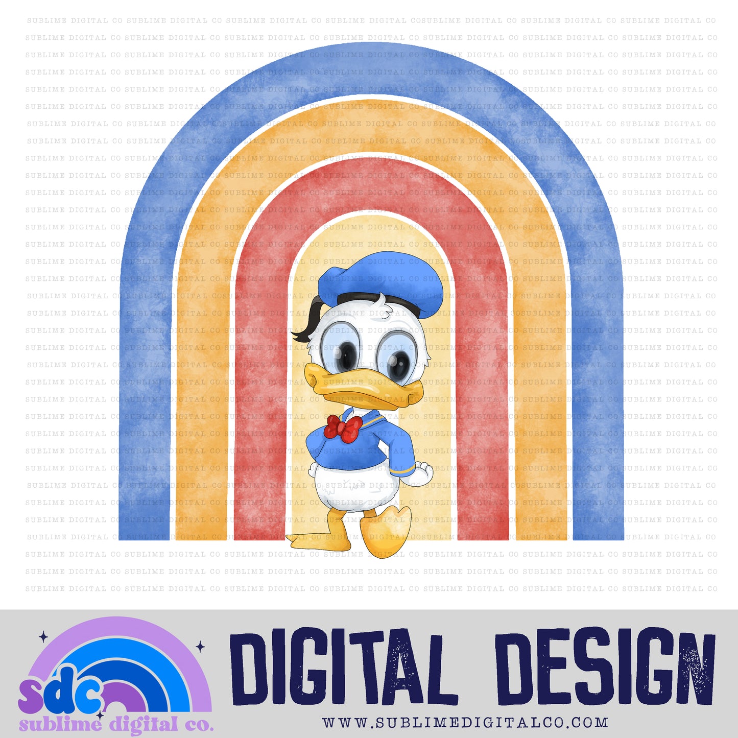 Boy Duck Rainbow • Clubhouse • Instant Download • Sublimation Design