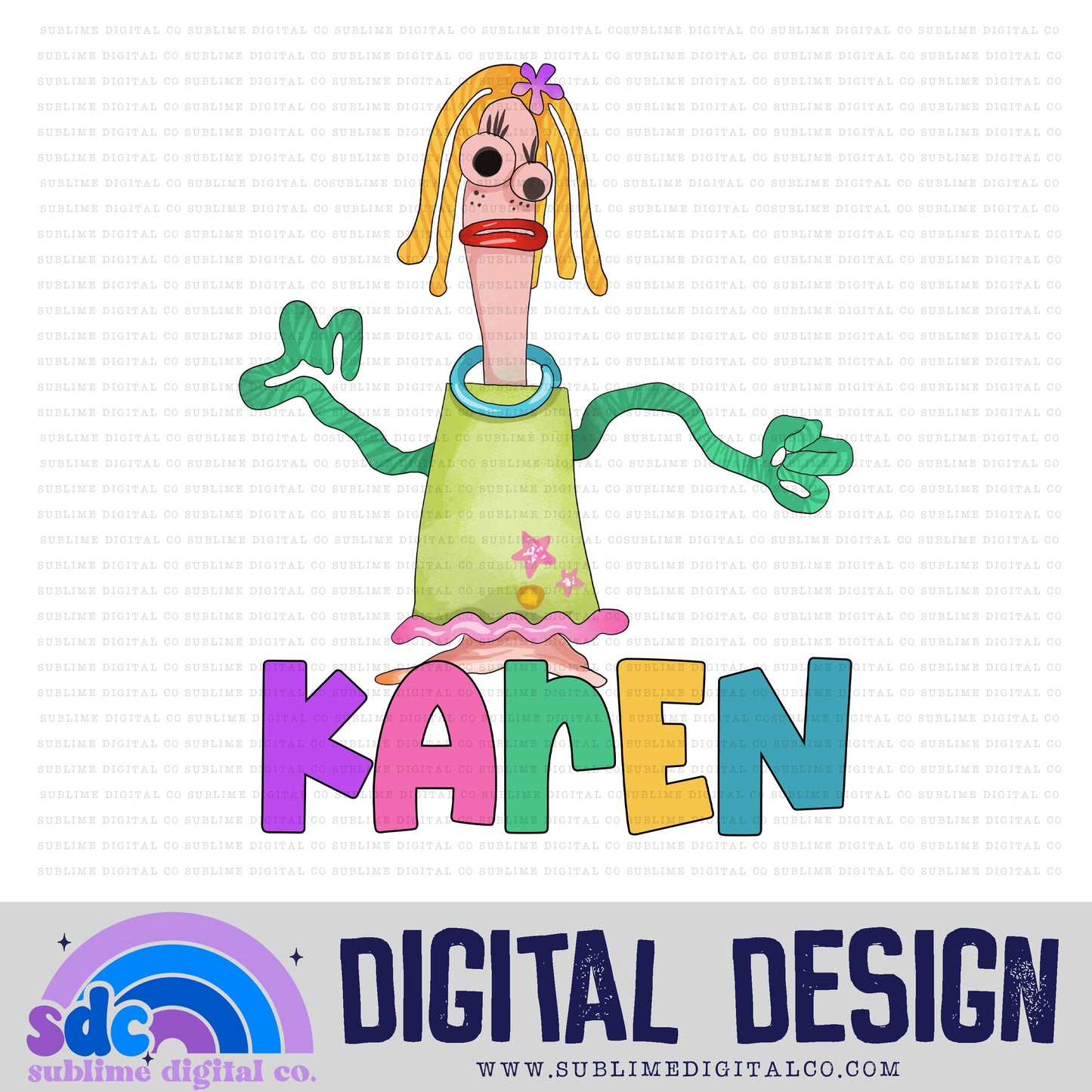 Karen • Toys • Instant Download • Sublimation Design