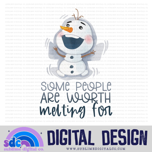 Worth Melting For • Princess • Instant Download • Sublimation Design