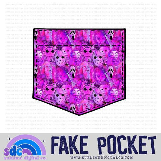 Pink Spooky • Fake Pocket • Instant Download • Sublimation Design
