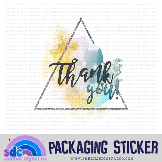 Thank You - Abstract | Small Business Stickers | Digital Download | PNG File