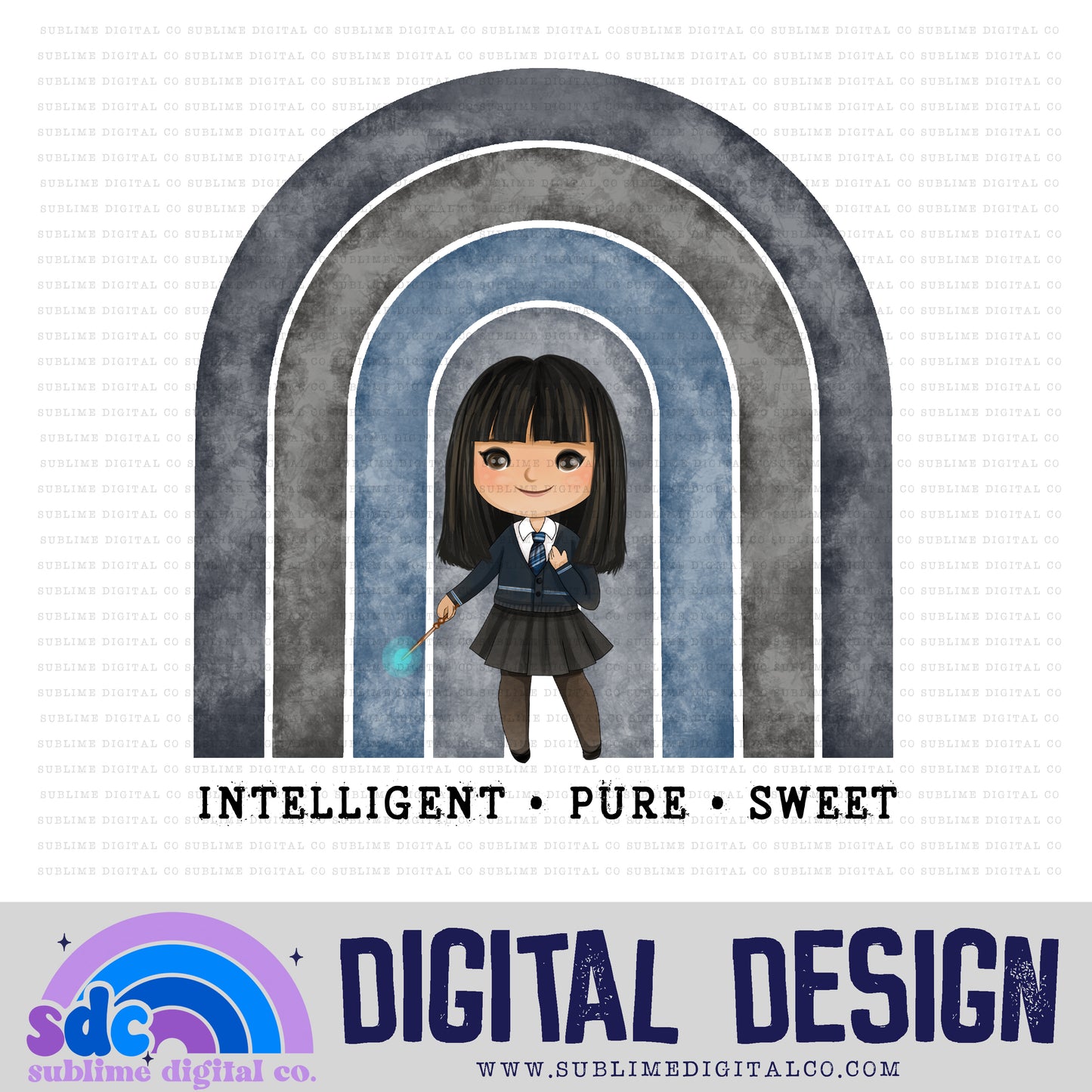 Intelligent Pure Sweet • Wizards • Instant Download • Sublimation Design