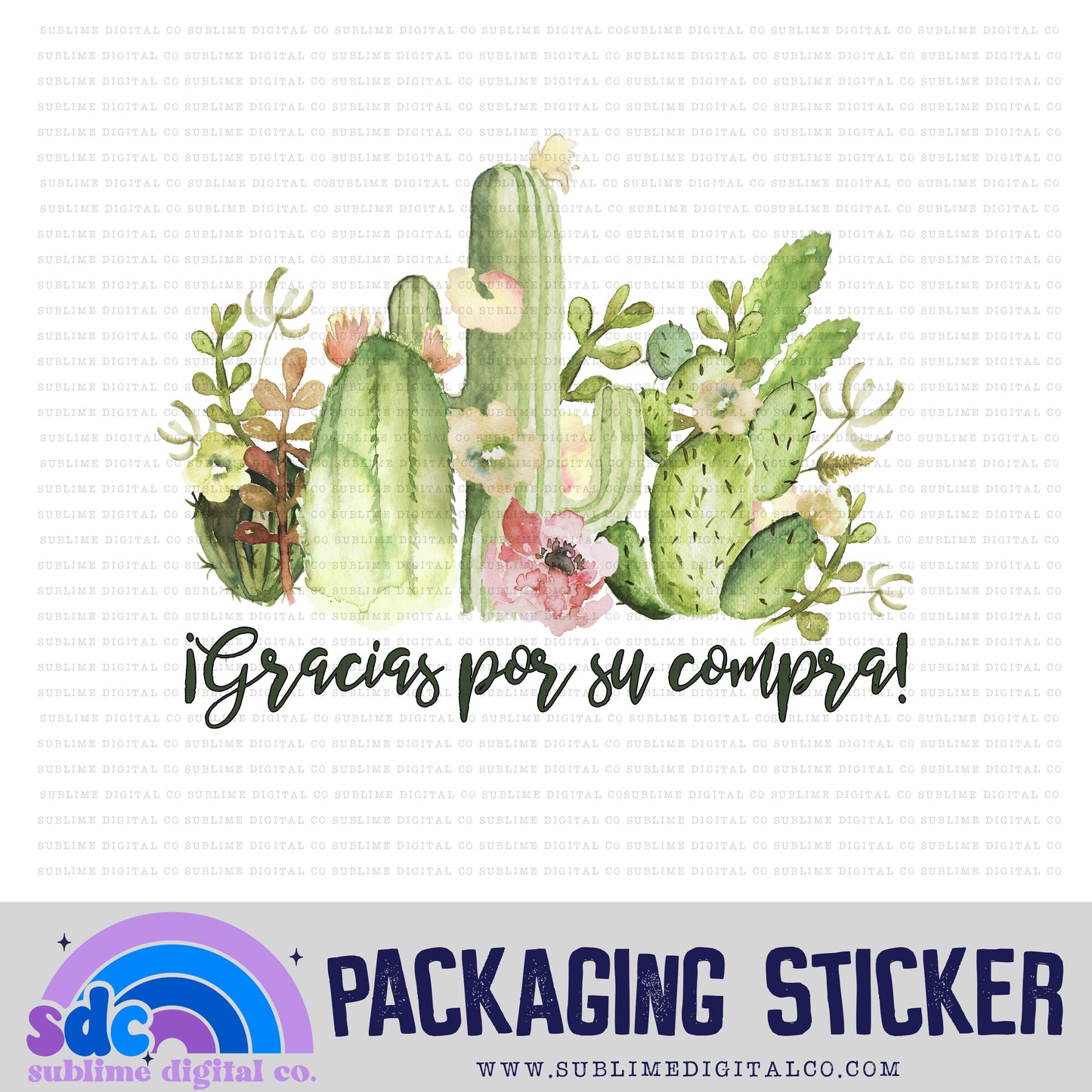 Gracias Por Su Compra | Small Business Stickers | Digital Download | PNG File
