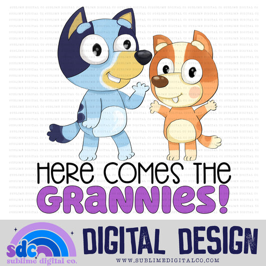 Grannies • Heeler Family • Instant Download • Sublimation Design