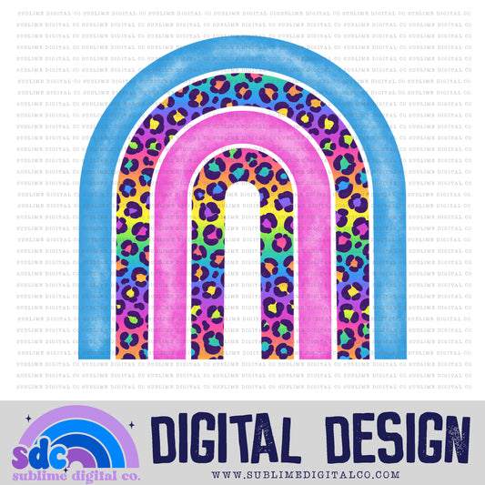 Rainbow Leopard • Rainbow • Elements • Digital Design • Instant Download • Sublimation