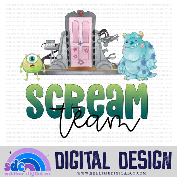 Scream Team • Monsters • Instant Download • Sublimation Design