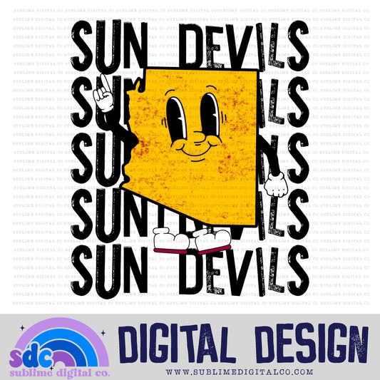 Sun Devil • Sports • Instant Download • Sublimation Design