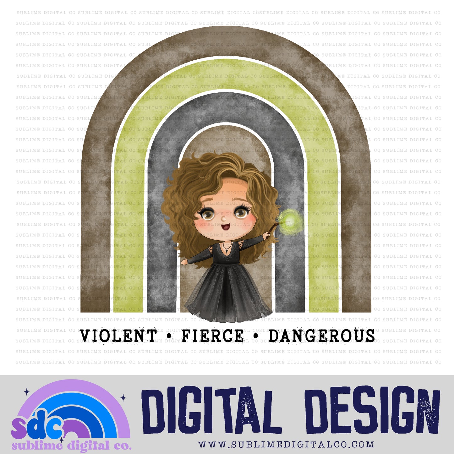 Violent Fierce Dangerous • Wizards • Instant Download • Sublimation Design