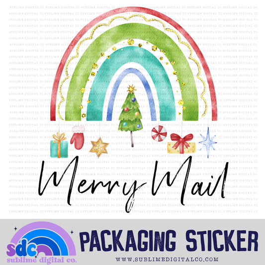 Merry Mail | Small Business Stickers | Digital Download | PNG File