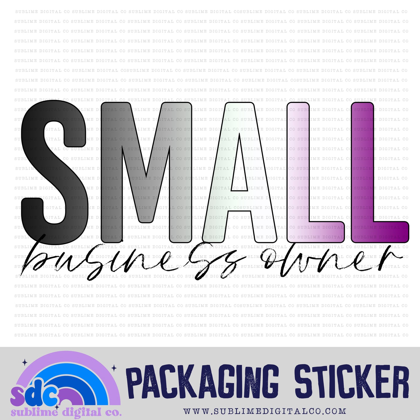 Small Business Owner - Asexual | Small Business Stickers | Digital Download | PNG File