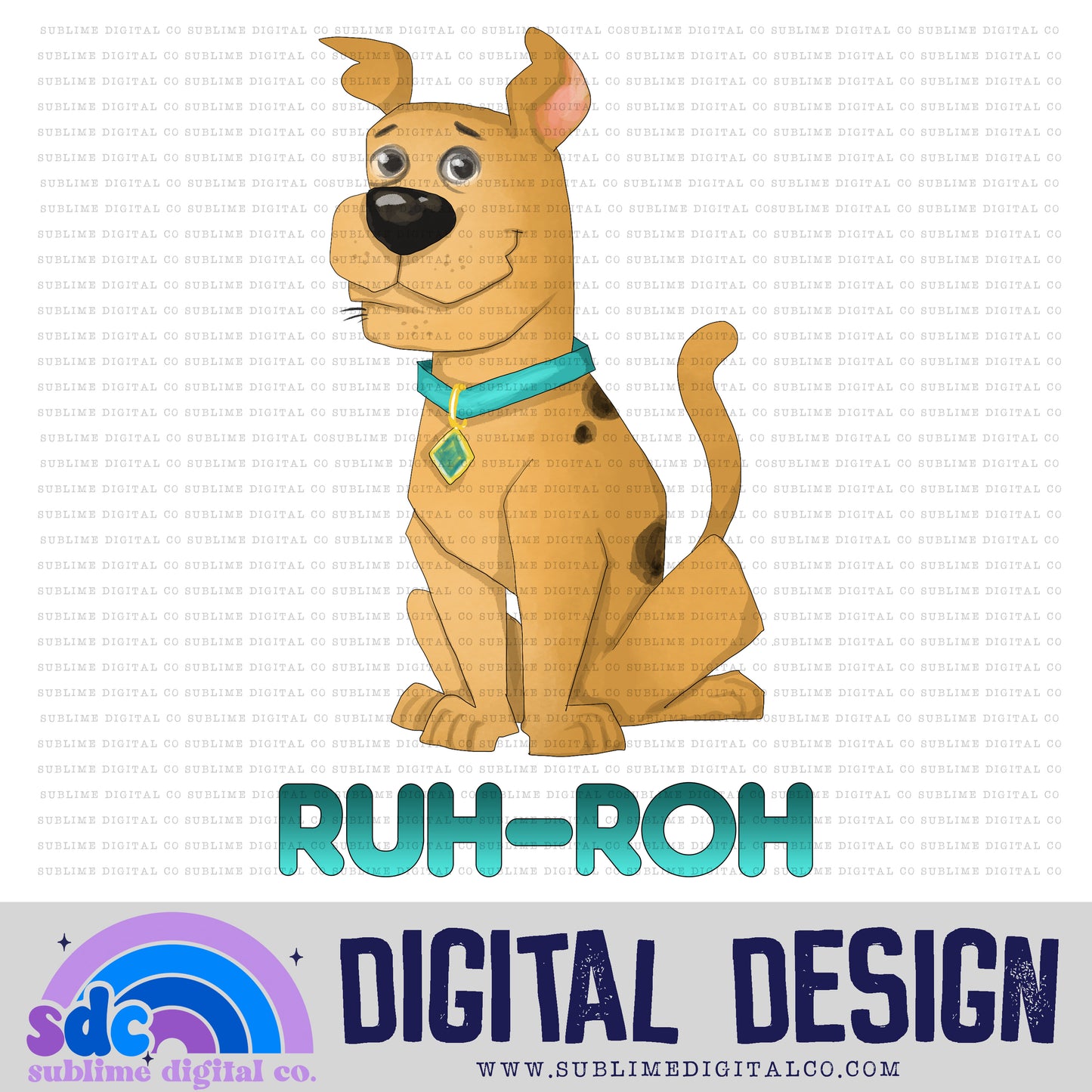 Ruh Roh • Mystery Gang • Instant Download • Sublimation Design