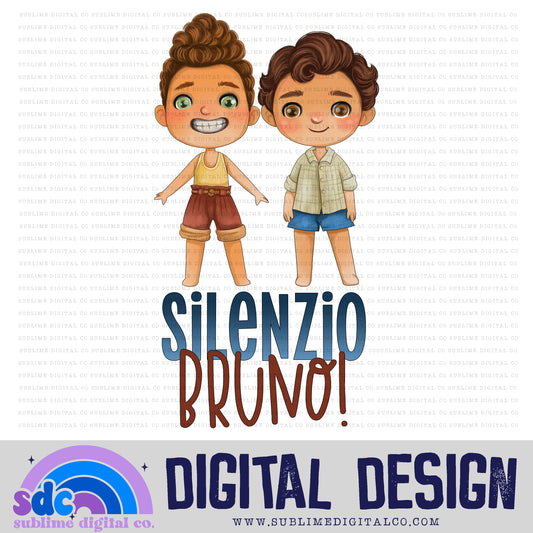 Silenzio Bruno • Sea Monsters • Instant Download • Sublimation Design