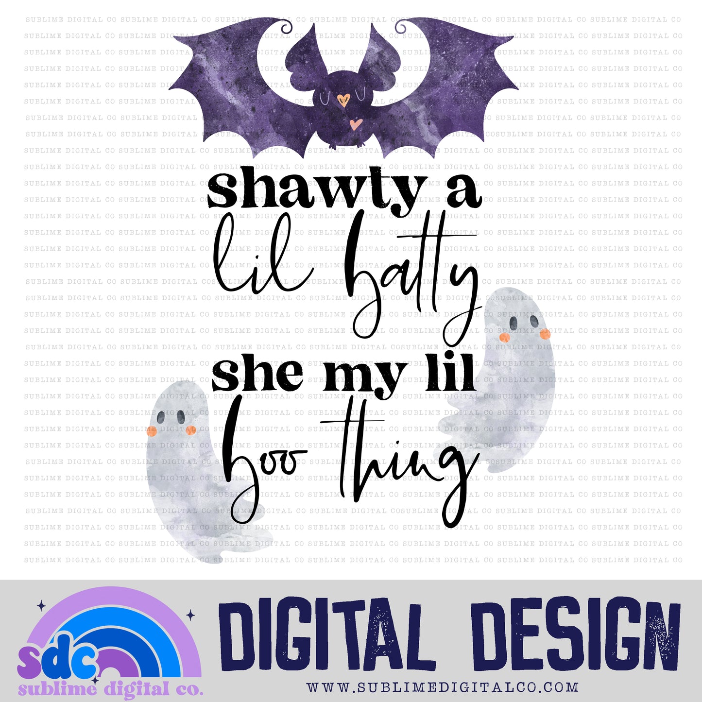 Lil Batty • Autumn/Fall • Instant Download • Sublimation Design