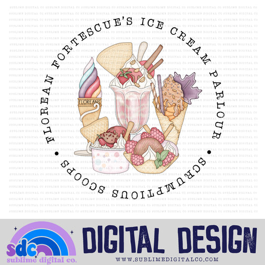 Ice Cream Parlour 2 • Wizard • Instant Download • Sublimation Design